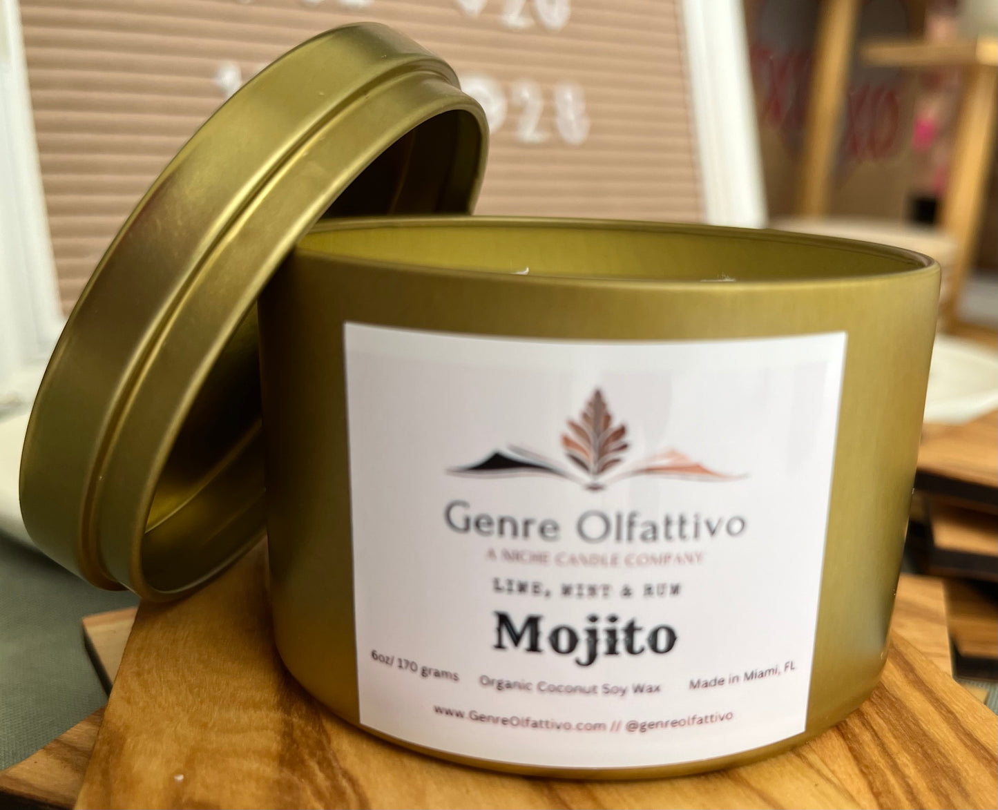 Mojito 8oz Gold Tin