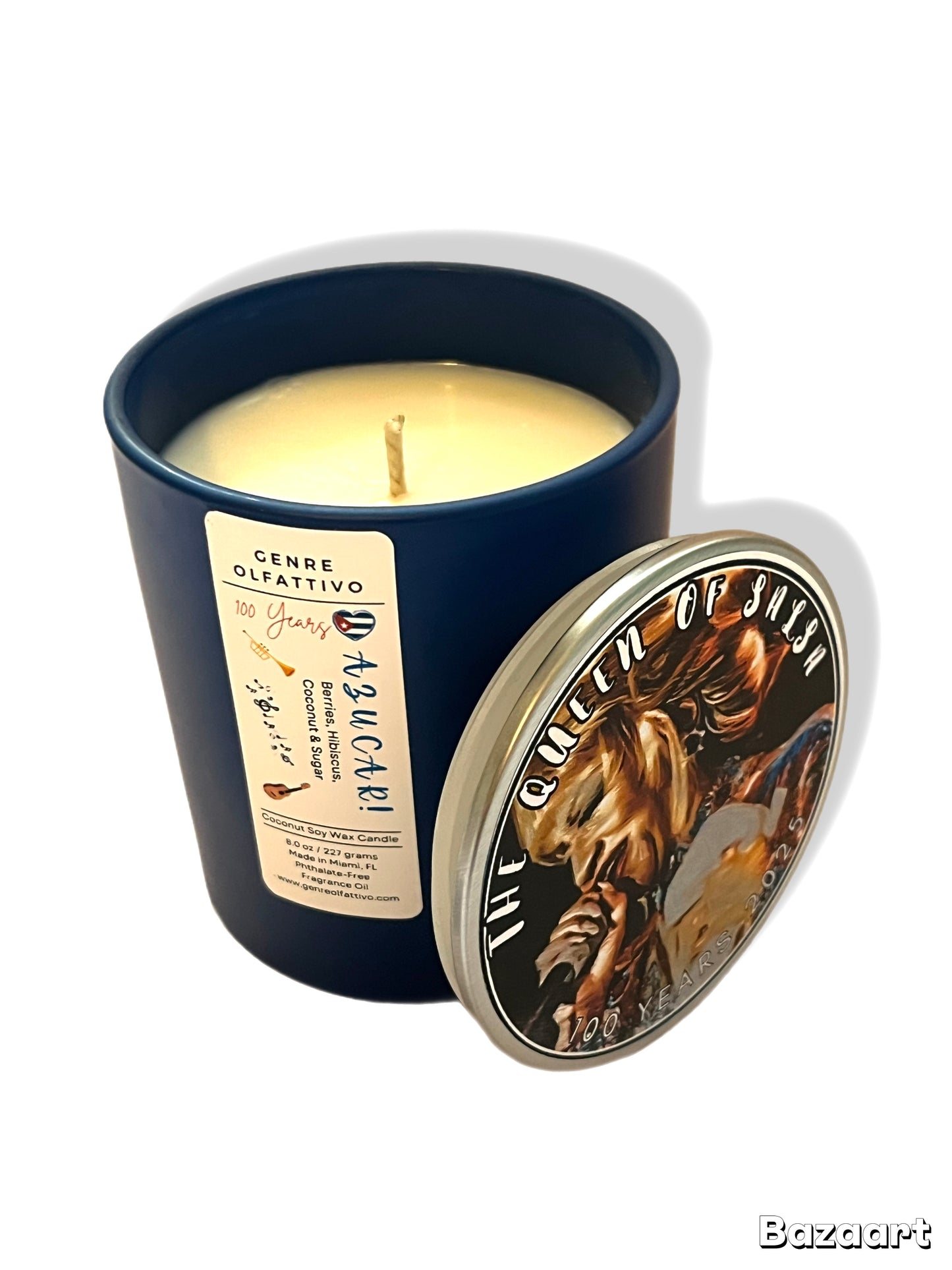 Celia Cruz 100 Years Commemorative Candle, 8.0oz