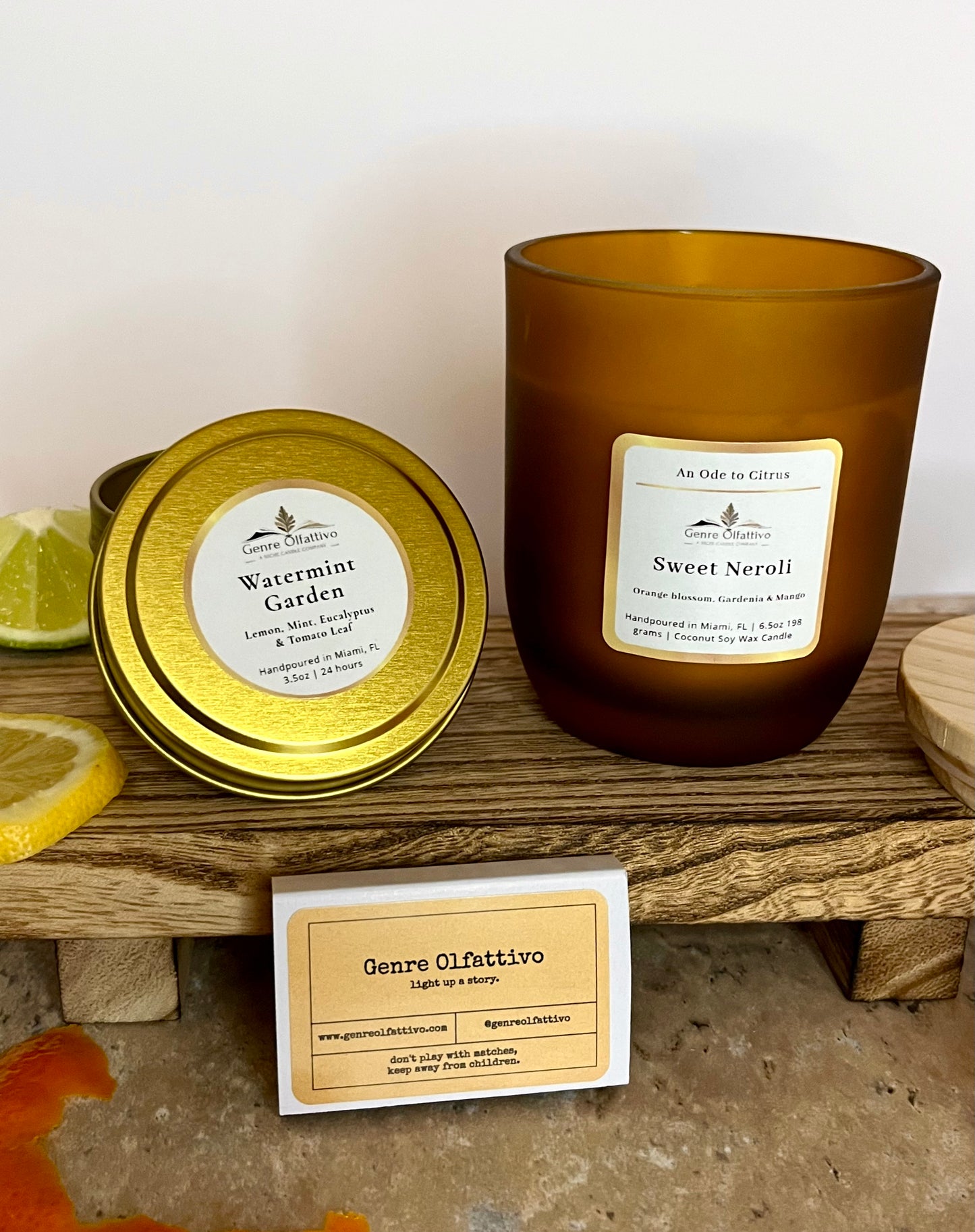 An Ode to Citrus 4-Piece Candle Box