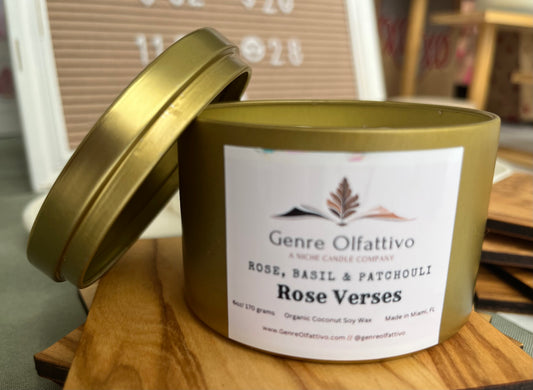 Rose Verses 8oz Gold tin