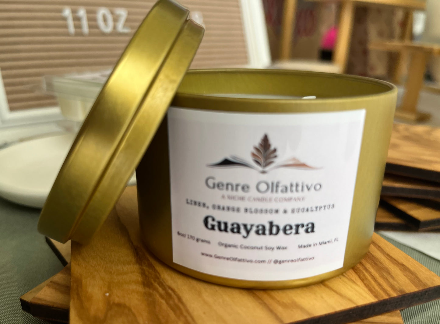 Guayabera 8oz Gold Tin