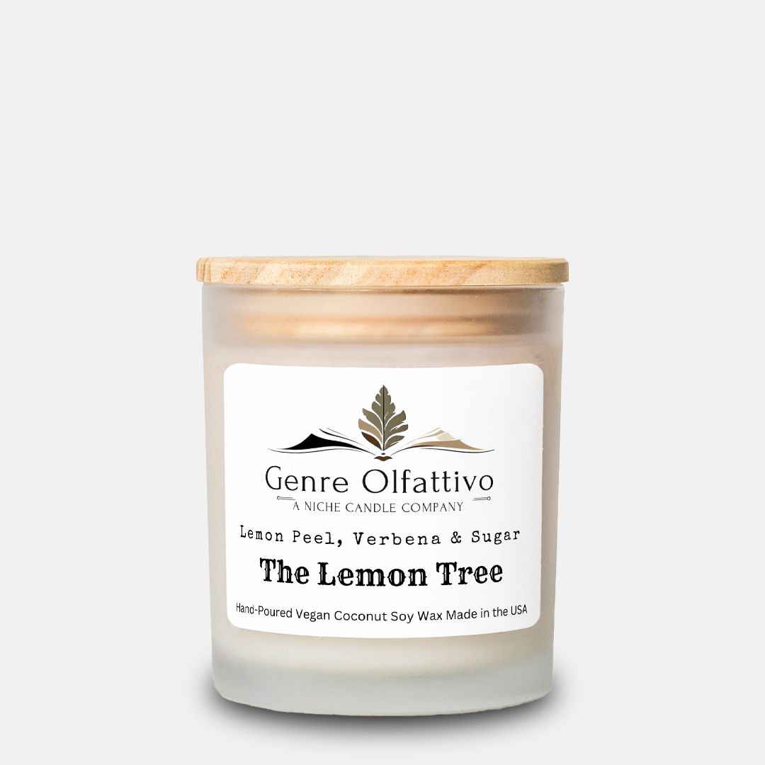 The Lemon Tree: Lemon, Lemongrass & Sugar, Candle Frosted Glass (11 oz)